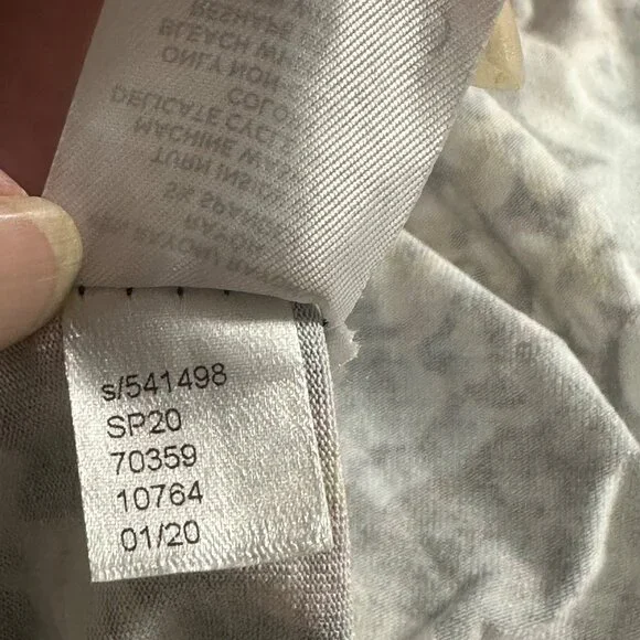 Loft Plus Womens Floral Print Short Smocked Ruffle Sleeve Dress Size 14 Boho - Picture 5 of 7